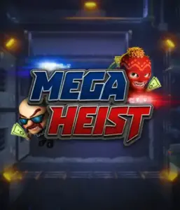 Step into the action-packed world of Mega Heist slot by Relax Gaming, showcasing quirky characters ready to undertake a bank heist. This image depicts the intensity of the heist with its dynamic logo and a shadowy vault backdrop. Ideal for those who enjoy adventure-themed slots, offering a thrilling adventure. 